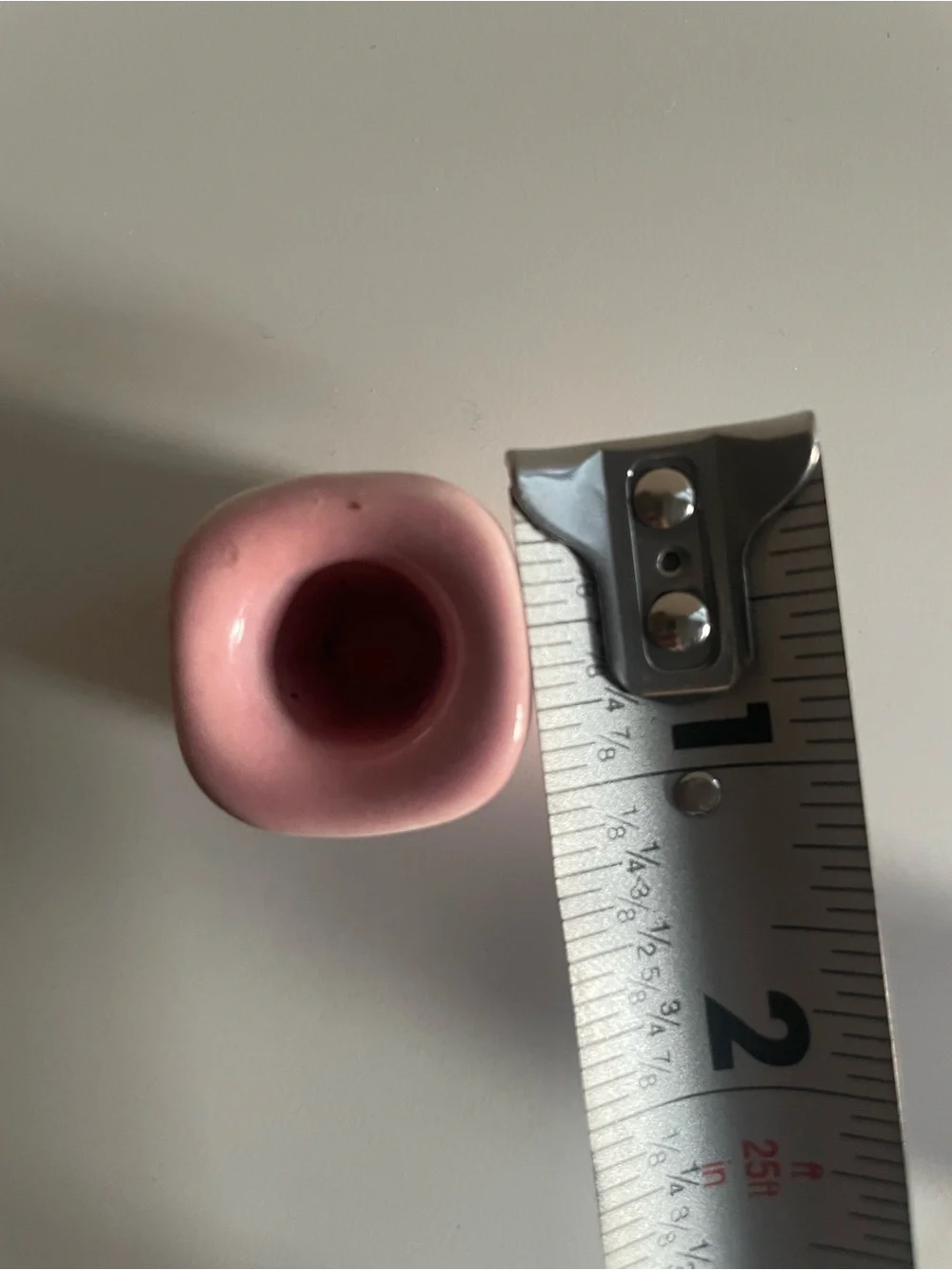 Pink Ceramic Taper Candle Holders